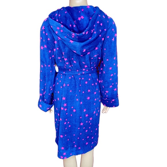 Calvin Klein Girls Star Print Soft and Cozy Hooded Robe Size XL 14-16 - Picture 6 of 8